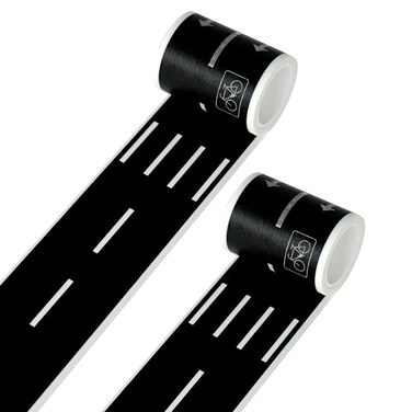 TORMEN Road Sticker Rolls Cars Track and Train Sets Sticker Perfect to Develop Your Kids Imagination and Memory, Play and Gifts for Children Toys(2 Rolls of Road