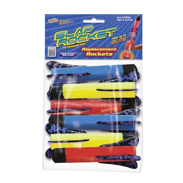 Geospace 6-Inch SLAP ROCKET Replacement Rockets Six-Pack in Assorted Colors