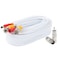 BNC Video Power Cable 25 Feet Pre-Made All-in-One Video Security Camera Cable Wire with Two Connectors for CCTV DVR Surveillance System