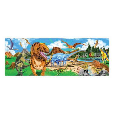 Melissa &amp; Doug Land of Dinosaurs Floor Puzzle (48 pcs, 4 feet long) - FSC Certified