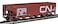 Walthers Trainline Offset Hopper - Ready to Run -- Canadian National (brown, white; Large Logo) HO Scale