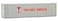 Walthers SceneMaster HO Scale Model of Yang Ming (Gray, Red, Blue) 40' Hi Cube Corrugated Container W/Flat Roof