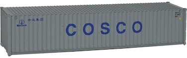 Walthers SceneMaster HO Scale Model of China Ocean Shipping Chevron 40' Corrugated Container,949-8155