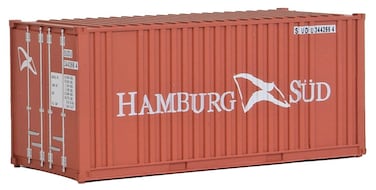 Walthers SceneMaster HO Scale Model of Triton (Brown, White) 20' Corrugated Container with Flat Panel,949-8004