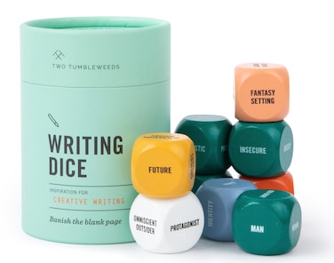 Two Tumbleweeds Writing Dice - Creative Writing Game for Adults, Writers &amp; Teachers - Set of 9 Dice for Story Inspiration - Gifts for Writers - 1+ Players