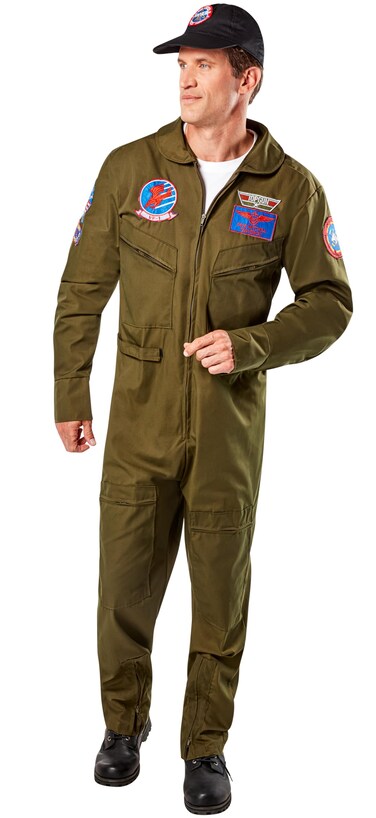 Rubies Adult Officially Licensed Deluxe Top Gun Costume, As Shown, Small