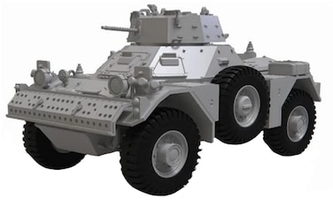 Airfix Model Tank - A1379 Ferret Scout Car Mk.2, Plastic Model Kits for Adults &amp; Kids, 1:35 Scale, Skill Level 2, WW2 Theme Military Models, World War 2 Tanks