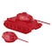 BMC CTS WW2 Soviet T-34 Tank - Red 1:40 Russian T34 Plastic Army Men Vehicle