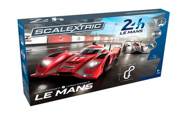Scalextric C1368 Le Mans Sports Cars Set - Mains Power Slot Car Race Track Sets, 1:32 Scale Set, Electric Racing Toys for Adults or Kids, Racetrack Games, Cars Gifts for Boys or Girls Age 8+