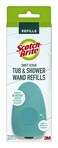 Scotch-Brite Swift Scrub Tub &amp; Shower Wand Refills, Ideal for Bathroom Buildup, Glass Door, Shower and Bath Cleaner, Soap Scum Remover, 2 Wand Refills