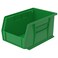 Akro-Mils 30237 AkroBins Plastic Storage Bins, Space-Saving Stackable Bins, Garage Organization Bins, Pantry Organization, Craft Storage, 9-Inch x 6-Inch x 5-Inch, Green, 12-Pack