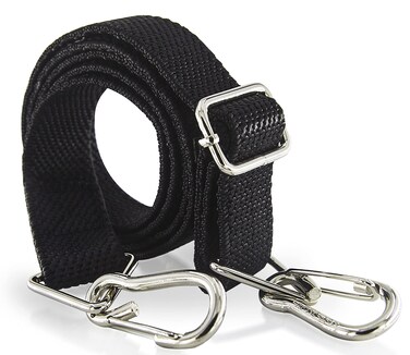 MJMP Flat Bungee Cord, 48 inch Adjustable Black Heavy Duty Bungee Cord with Hooks