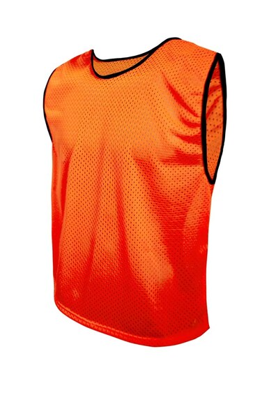 SPORTSBIBS Pinnies Sport Strong Child Youth Teen Adult Bibs Soccer Basketball Football Running Scrimmage Team Practice Jersey Orange