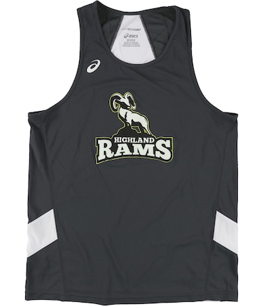 ASICS Team Sweep Singlet, Steel Grey/White, Large
