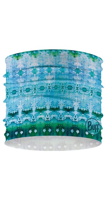 BUFF CoolNet UV Half Neck Gaitor, UPF 50 Sun Protection, Breathable, Cooling Bandana, Versatile, Quick Dry Face Mask, Lliy Pink, Adult Size