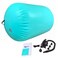Air Roller Gymnastics Barrel Back Handspring Trainer Tumbling Barrel Yoga Barrel Mat with Electric Air Pump, Tumble Track Gymnastic Equipment Home Cheerleading Water Fun (green,31.5inch)