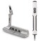 GoSports GS1 Tour Golf Putter &ndash; 34&rdquo; Right-Handed Blade Putter with Milled Face, Choose Oversized Fat Grip or Traditional Grip, Silver