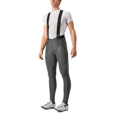 Castelli Men's Sorpasso ROS Bibtight for Road and Gravel Biking I Cycling - Black Red - Medium