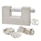 Maudex&reg; MDP/90 Heavy Duty Lock with 10 Keys for Outdoor Use [Nickel Plated Finish] - [Anti Pick, Anti Drill Cylinder] - Ideal Storage Unit and Shipping Container Lock