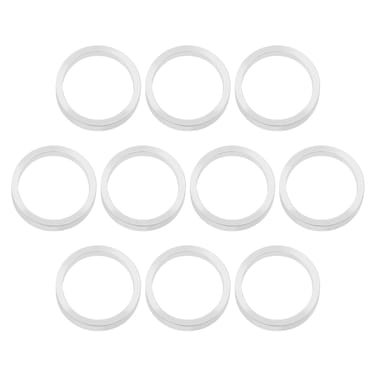 ECSiNG 10PCS Bicycle Chainring Bolt Spacers Washer Aluminum Alloy Double Ring to Single Gasket for Bike Headset Chainwheel Chainring 2mm Thickness 10mm Inner Diameter