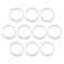 ECSiNG 10PCS Bicycle Chainring Bolt Spacers Washer Aluminum Alloy Double Ring to Single Gasket for Bike Headset Chainwheel Chainring 2mm Thickness 10mm Inner Diameter