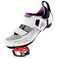 Venzo Quality Women's Bike Bicycle Road Cycling Triathlon Shoes with Clipless Sealed Bearing Look Delta Compatible Pedals &amp; Cleats - 7.5 US Women