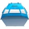 OutdoorMaster Pop Up Beach Tent for 4 Person - Easy Setup and Portable Beach Shade Sun Shelter Canopy with UPF 50+ UV Protection Removable Skylight Family Size - Blue