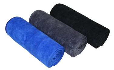 MAYOUTH Gym Towels for Men &amp; Women Microfiber Sports Towel Set Fast Drying &amp; Absorbent Workout Sweat Towels for Fitness,Yoga, Golf,Camping 3-Pack Gift Present