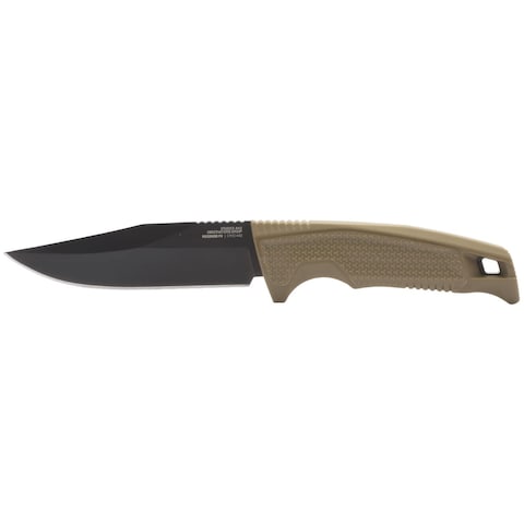 SOG Recondo FX Professional Fixed Blade Duty Knife   Straight Edge, Stainless Steel Blade, Overmolded Rubberized Grip, FDE