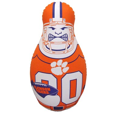 Fremont Die NCAA Clemson Tigers Bop Bag Inflatable Tackle Buddy Punching Bag, Standard: 40" Tall, Team Colors