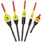 Balsa Fishing Floaters Spring Bobbers Fishing Kit Tackle Floats Assortment for Crappie Panfish Walleyes (America&#39;s Classic Float Assortment 5 Pack)