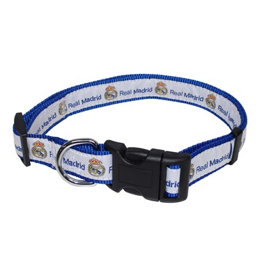 Pets First MLS Real Madrid DOG COLLAR SOCCER Licensed Tough PET COLLAR in Team color, SIZE: Medium