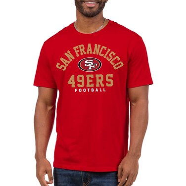 Junk Food Clothing x NFL - San Francisco 49ers - Classic Team Logo - Unisex Adult Short Sleeve Fan T-Shirt for Men and Women - Size 3X-Large
