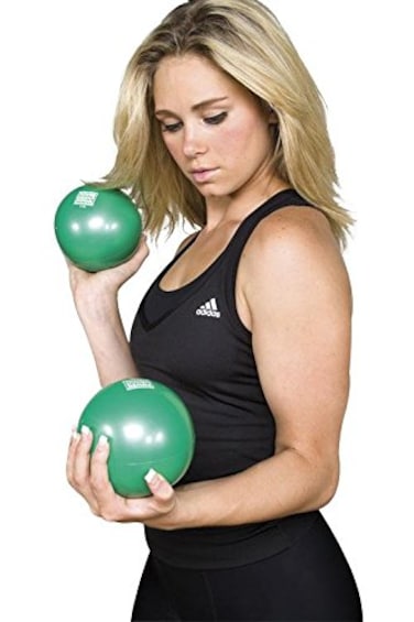 Power Systems Soft Touch Medicine Ball, Palm-Size, 3 Pounds, Gray (26153)