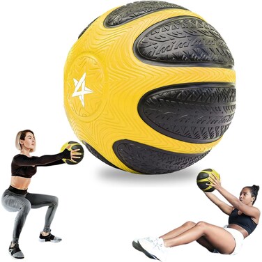 Yes4All 8LB Medicine Ball with Texture Grip