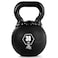 Champion Sports Rhino Kettlebell Weight, 30 lbs, Rubber, Black - Durable Kettle Bell with Smooth, Ergonomic Handle for Working Out - Free Weights for Exercises - Premium Strength Training Equipment