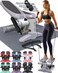 Nordic Lifting Mini Stepper &amp; Stair Climber Machine - w/Resistance Bands Set &amp; Non-Slip Foot Pads - Durable Construction with 330 LBS Weight Capacity - LCD Monitor - White Grey