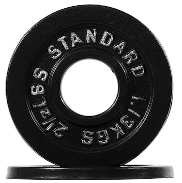 Fitvids Cast Iron Plate Weight Plate for Strength Training and Weightlifting, 2-Inch Center (Olympic), 2.5LB (Set of 2)