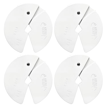 Micro Gainz Dumbbell Fractional 2.5 lb Weight Plate, Ideal for Micro Loading, (Choose Color) 4 Piece Fractional Weight Plates, Designed for Dumbbell Training, Made In USA (White)