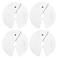 Micro Gainz Dumbbell Fractional 2.5 lb Weight Plate, Ideal for Micro Loading, (Choose Color) 4 Piece Fractional Weight Plates, Designed for Dumbbell Training, Made In USA (White)
