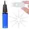 Livelytier Exercise Ball Pump, Air Pump for Exercise Ball, Yoga Ball Pump with Fitness Ball Plug Replacement kit Yoga Ball Plug Replacement Plug for Exercise Ball Inflator Pump (Blue 13 PCS)