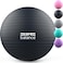 Core Balance Exercise Ball for Workouts, Anti-Burst and Slip Resistant, Swiss Yoga Ball for Pregnancy, Stability, Fitness and Physical Therapy, 4 Sizes, with Pump (22" / 55cm Black)