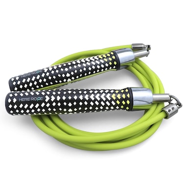 HEREROPE 1/4LB Weighted Jump Rope for Speed, Cardio, Boxing &amp; Workout, Skipping Rope with Ball-bearing, Comfortable &amp; Ergonomic Grip, Tangle Free Cable, Jump Ropes for Men Women Fitness