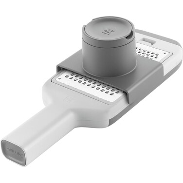 ZWILLING Z-Cut Multifunctional Grater, Mandoline, Faster Grating Technology, Zester, Rasp Grater, Slicer, Finger Guard,Grey