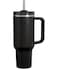 Stanley Quencher H2.0 Tumbler with Handle &amp; Straw 40 oz   Twist On 3-Way Lid   Cupholder Compatible for Travel   Insulated Stainless Steel Cup   BPA-Free   Black 2.0