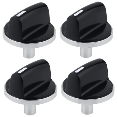 5 Pcs 00650847 Cooktop Burner Knob,Stove Knobs Control Dial Replacement Part Compatible with Bosch Electric Range Stove Replaces for 650847 1999734 AH3480601 AP4513132 PS8731208 Black