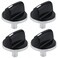 5 Pcs 00650847 Cooktop Burner Knob,Stove Knobs Control Dial Replacement Part Compatible with Bosch Electric Range Stove Replaces for 650847 1999734 AH3480601 AP4513132 PS8731208 Black