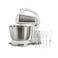 Hamilton Beach Classic Stand and Hand Mixer, 4 Quarts, 6 Speeds with QuickBurst, Bowl Rest, 290 Watts Peak Power, White (64655)