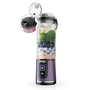 Ninja Blast Portable Blender, Cordless, 18oz. Vessel, Personal Blender for Shakes &amp; Smoothies, BPA Free, Leakproof Lid &amp; Sip Spout, USB-C Rechargeable, Dishwasher Safe Parts, Metallic Purple, BC151PL