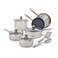 T-fal Platinum Stainless Steel with Nonstick Cookware Set 12 Piece Induction Oven Broiler Safe 500F Pots and Pans, Dishwasher Safe Silver